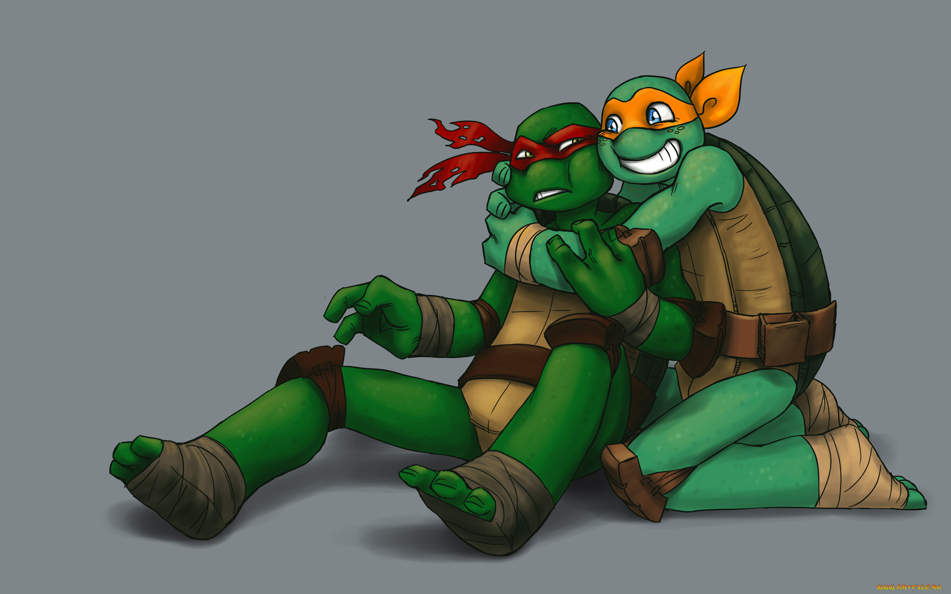 Ninja turtles kiss